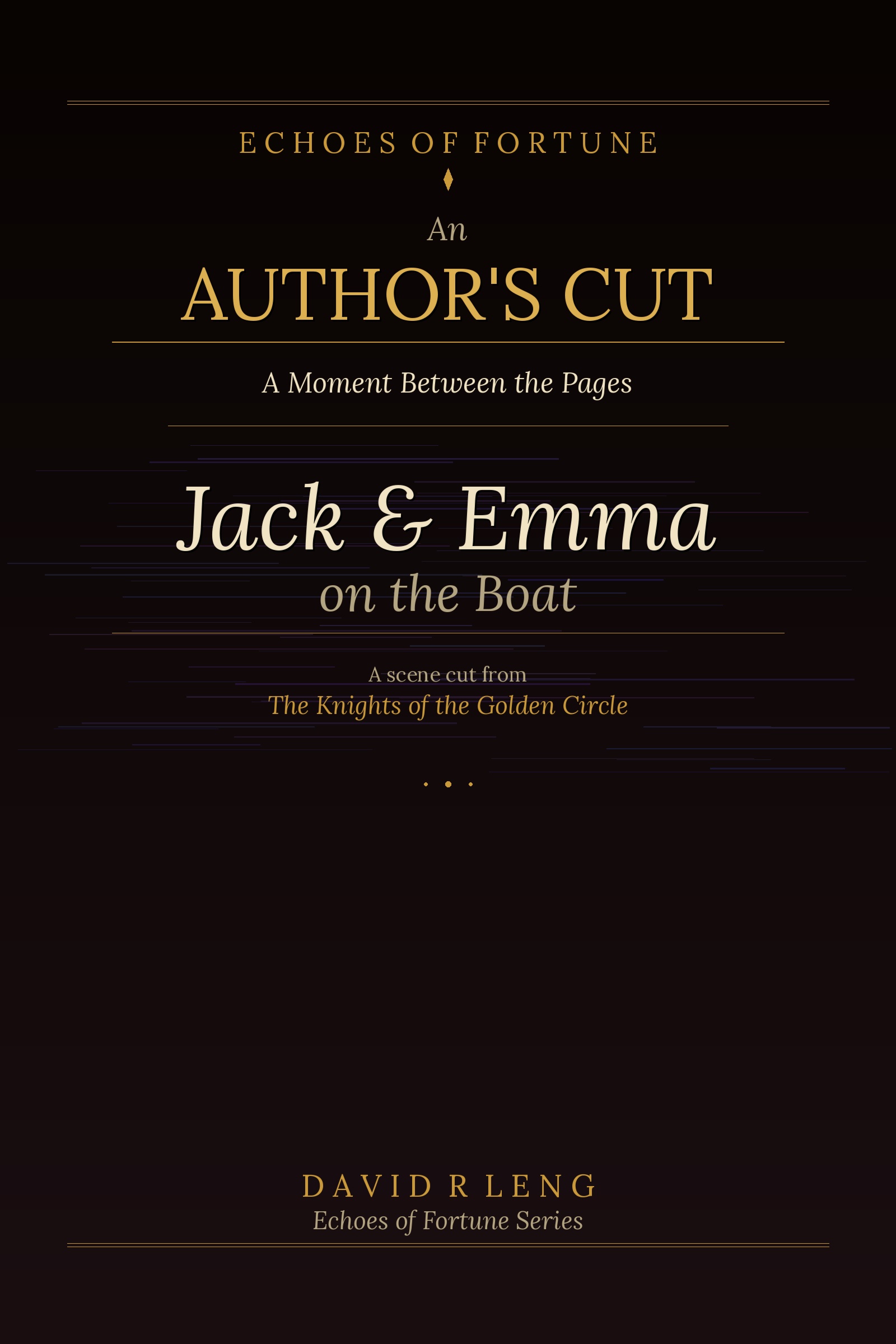 An Author's Cut: Jack and Emma on the Boat cover