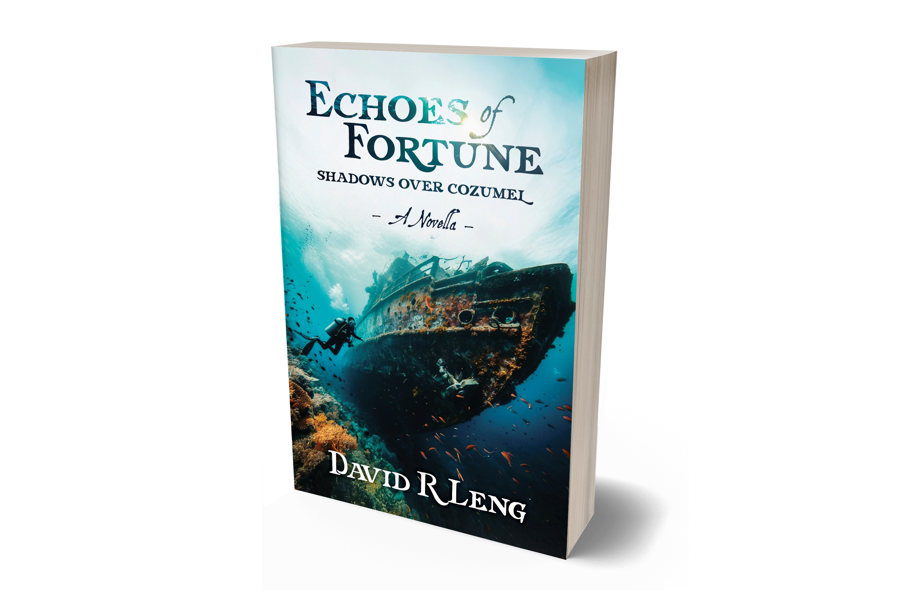 Shadows Over Cozumel — 3D book cover